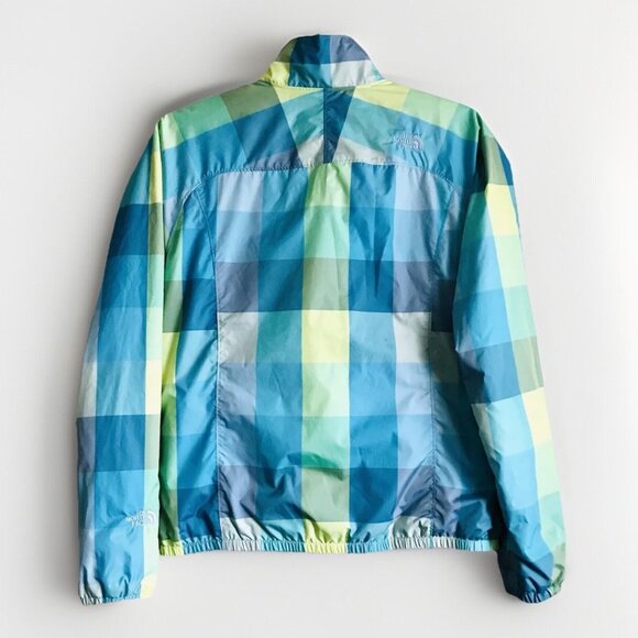 The North Face Women’s Plaid Lined Lightweight Windbreaker Jacket Size Small - Picture 2 of 8